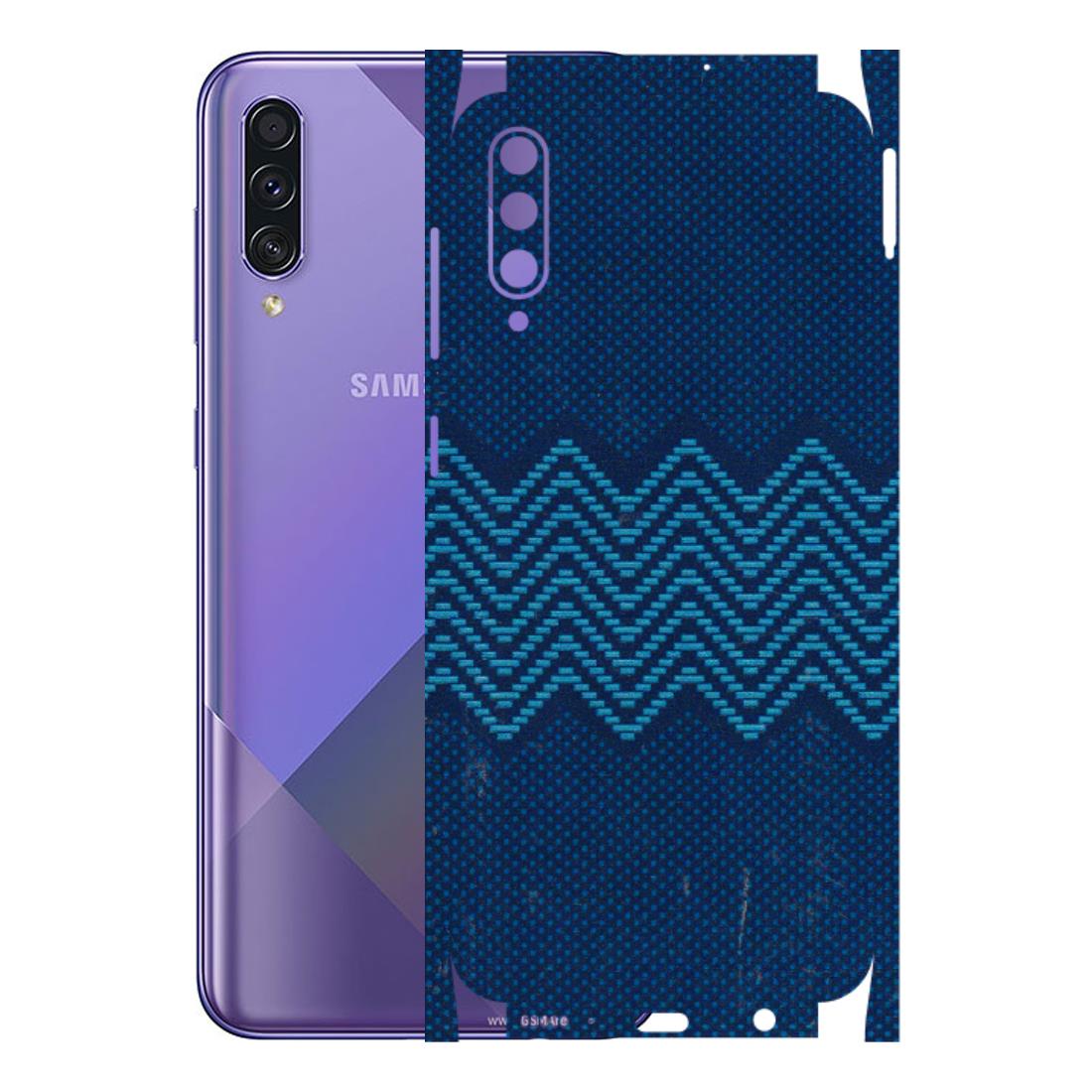 Samsung A/S Series Phone Skins (All Models) - Blue Sober Waves - 3D Embossed Finish (L-306) Samsung Galaxy A50S