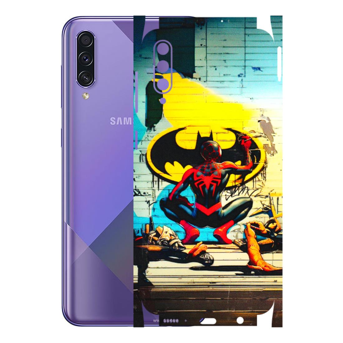 Samsung A/S Series Phone Skins (All Models) - New Spiderman Bat Logo - 3D Embossed Finish (L-309) Samsung Galaxy A50S