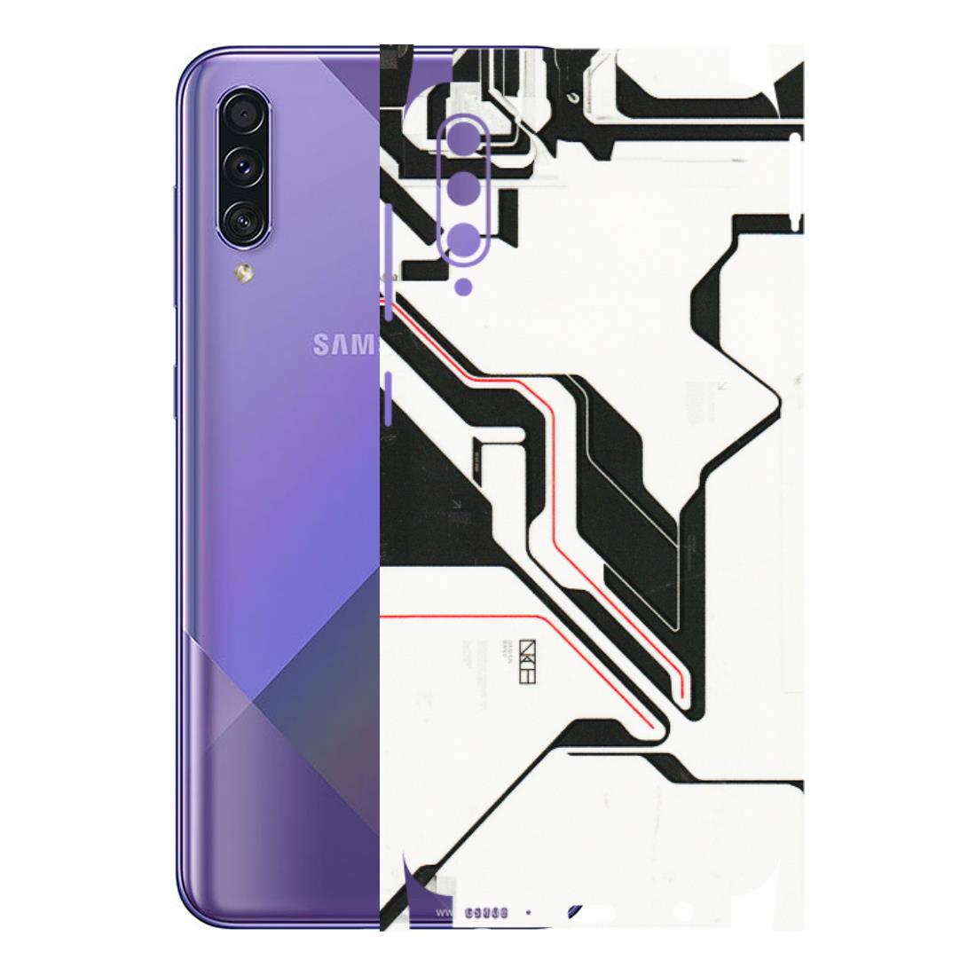 Samsung A/S Series Phone Skins (All Models) - White Techy Logo - 3D Embossed Finish (L-312) Samsung Galaxy A50S