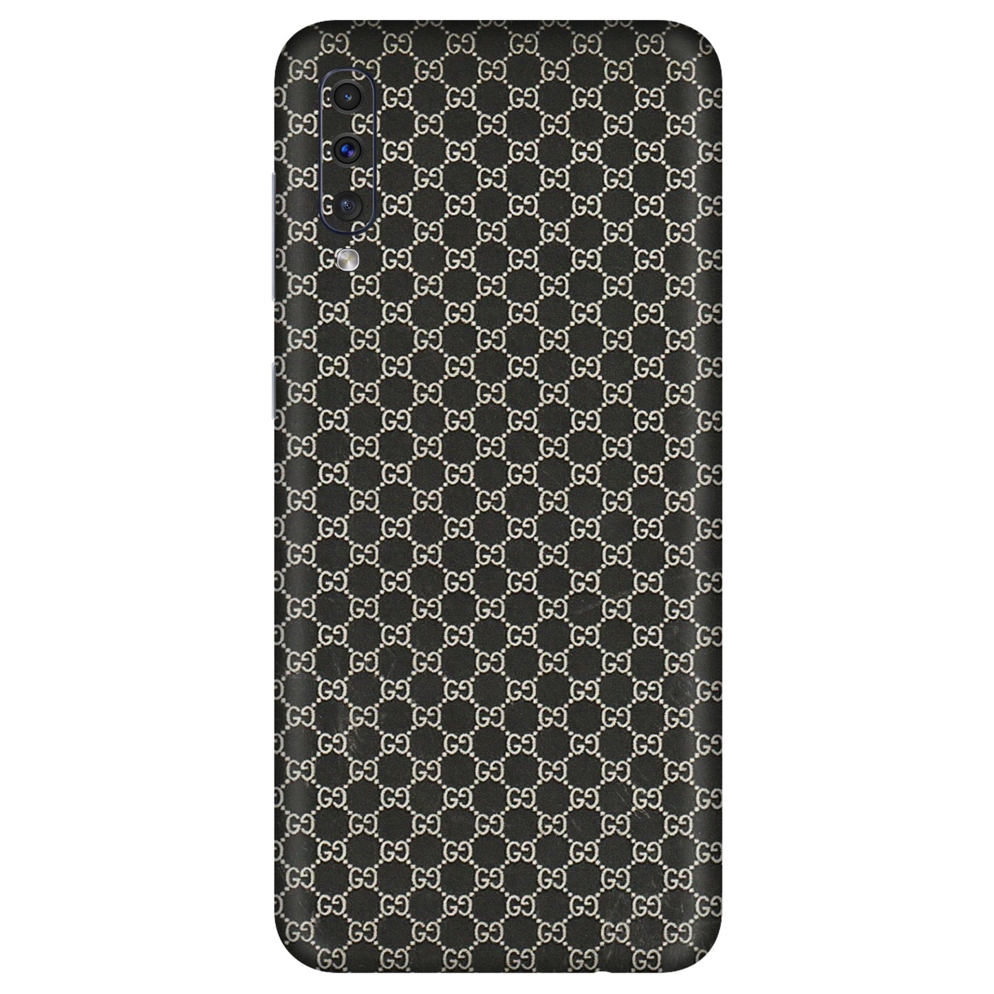 Samsung A/S Series Phone Skins (All Models) - Black G Print - 3D Embossed Finish (L-109) Samsung Galaxy A50