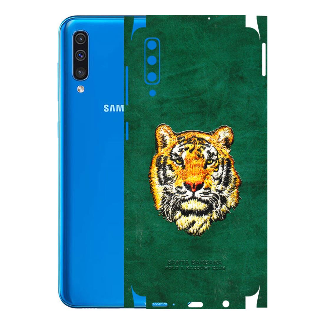 Samsung A/S Series Phone Skins (All Models) - Leather Feel Tiger - 3D Embossed Finish (L-111) Samsung Galaxy A50