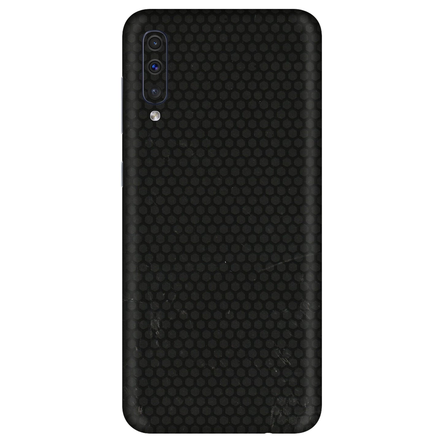 Samsung A/S Series Phone Skins (All Models) - Black honeycomb - 3D Embossed Finish (L-114) Samsung Galaxy A50