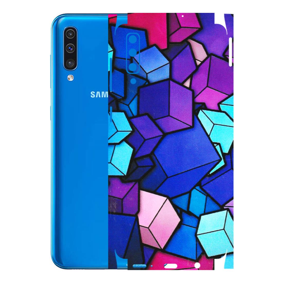 Samsung A/S Series Phone Skins (All Models) - Cube Doodle - 3D Embossed Finish (L-141) Samsung Galaxy A50