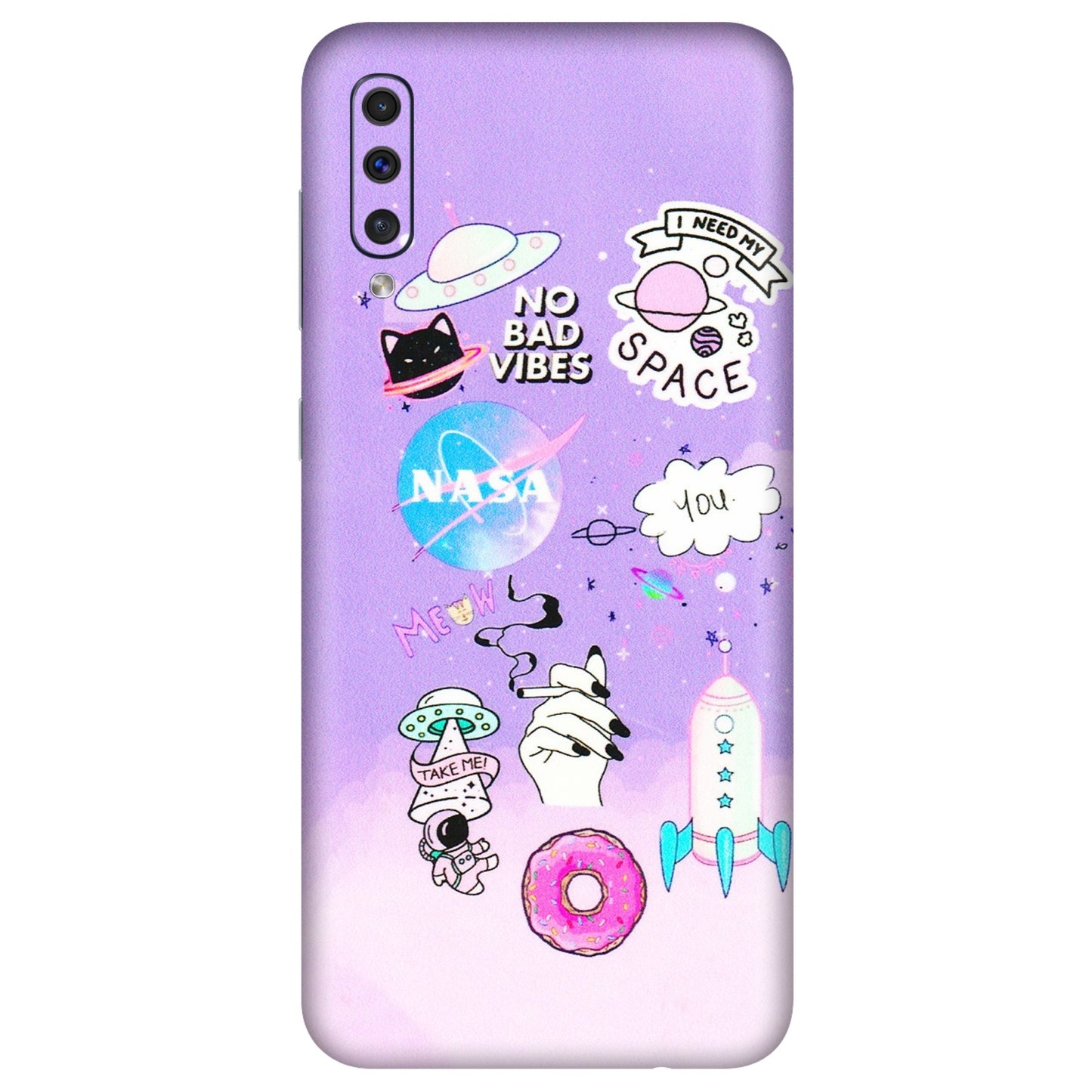 Samsung A/S Series Phone Skins (All Models) - I Need My Nasa Skin - 3D Embossed Finish (L-149) Samsung Galaxy A50