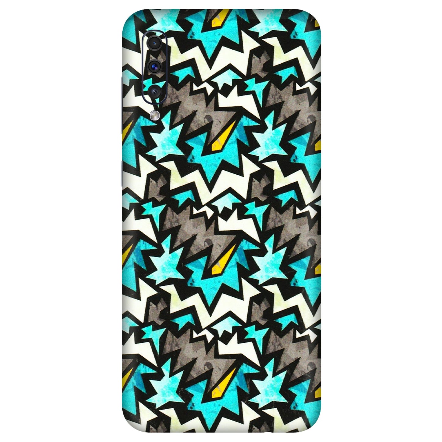 Samsung A/S Series Phone Skins (All Models) - Funky Zig Zag - 3D Embossed Finish (L-223) Samsung Galaxy A50