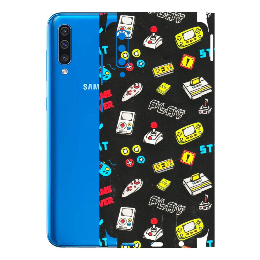 Samsung A/S Series Phone Skins (All Models) - Gaming Doodles - 3D Embossed Finish (L-224) Samsung Galaxy A50