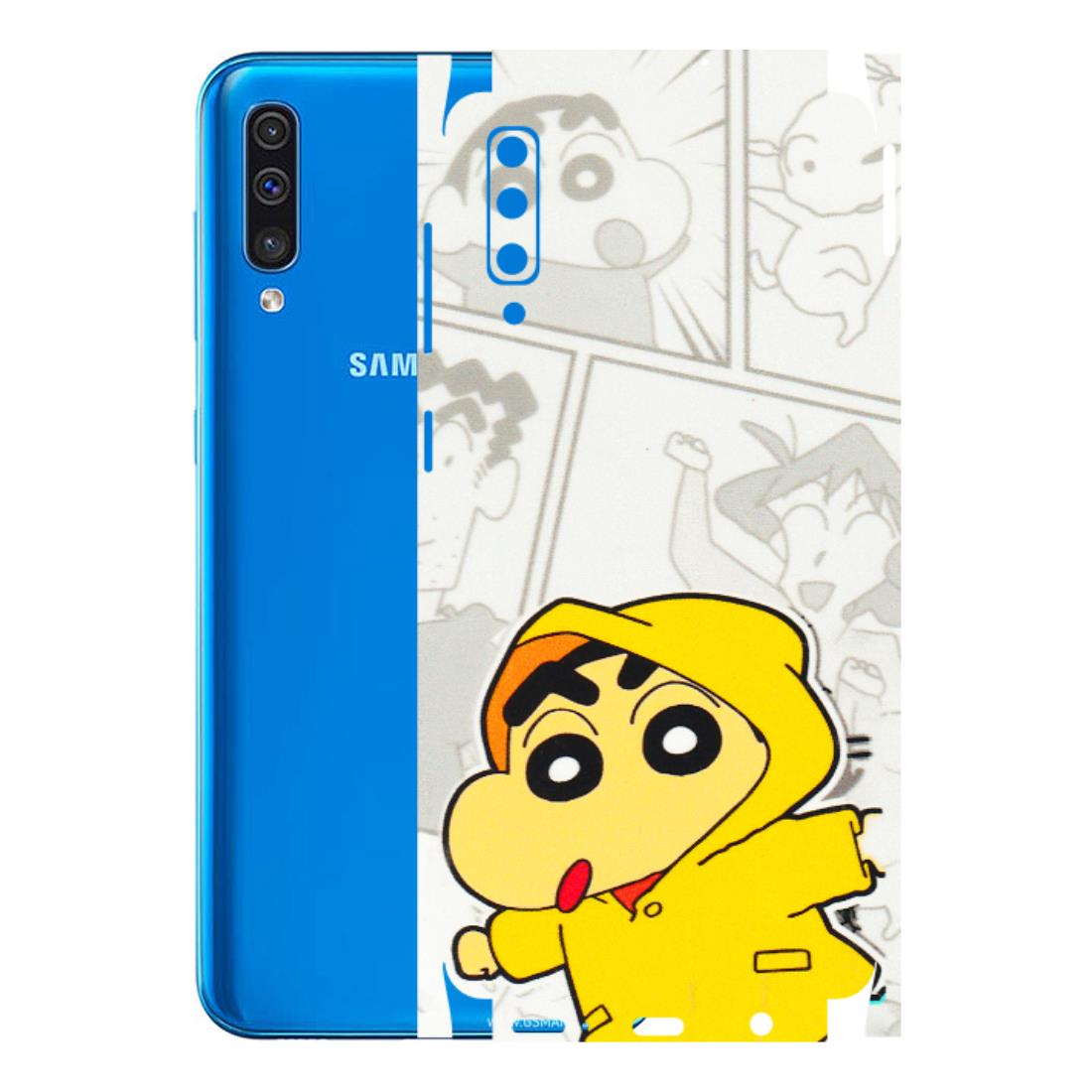 Samsung A/S Series Phone Skins (All Models) - Yellow Shinchan Comic - 3D Embossed Finish (L-246) Samsung Galaxy A50