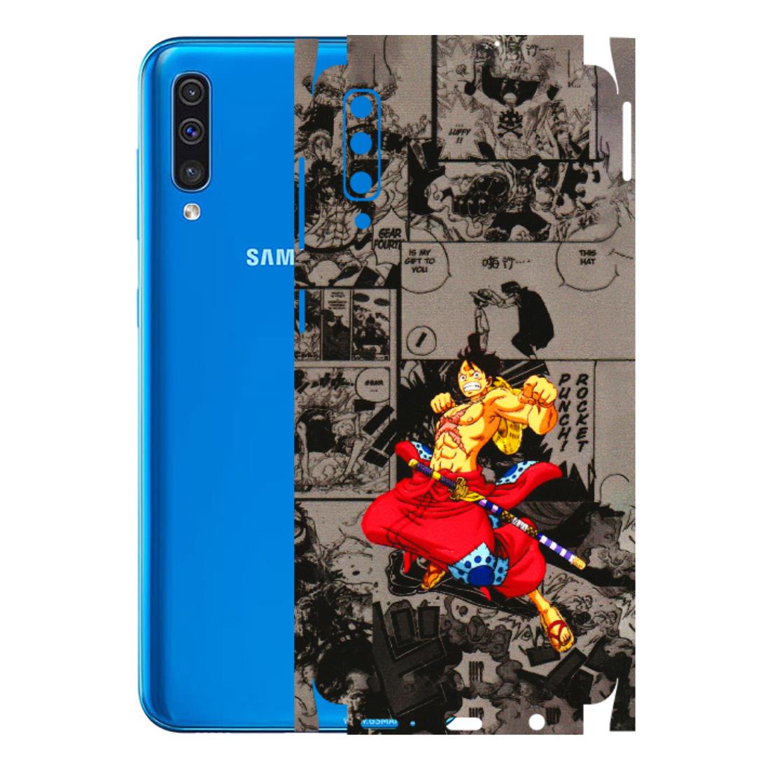 Samsung A/S Series Phone Skins (All Models) - One Piece Rocket Punch Manga - 3D Embossed Finish (L-25) Samsung Galaxy A50