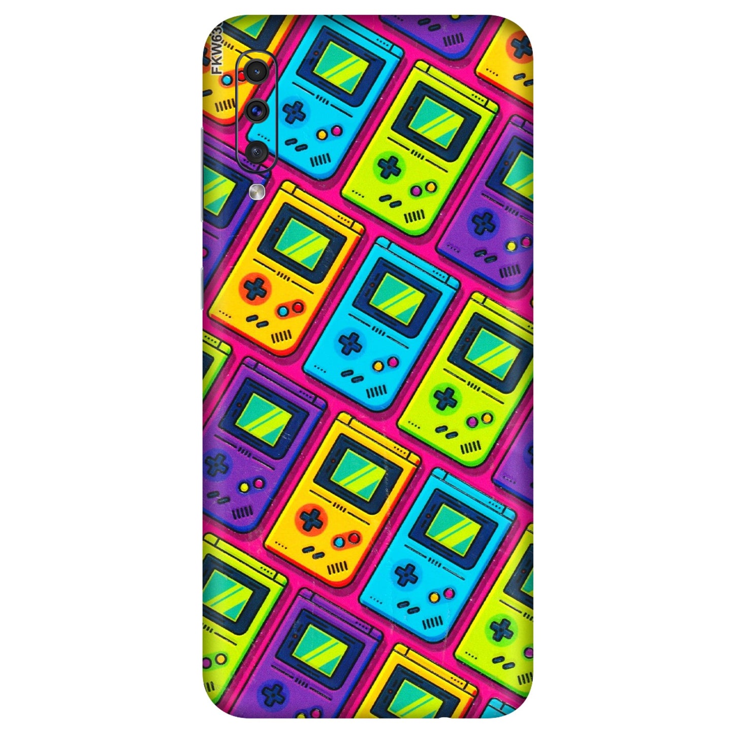 Samsung A/S Series Phone Skins (All Models) - Gameboy Colourful - 3D Embossed Finish (L-266) Samsung Galaxy A50