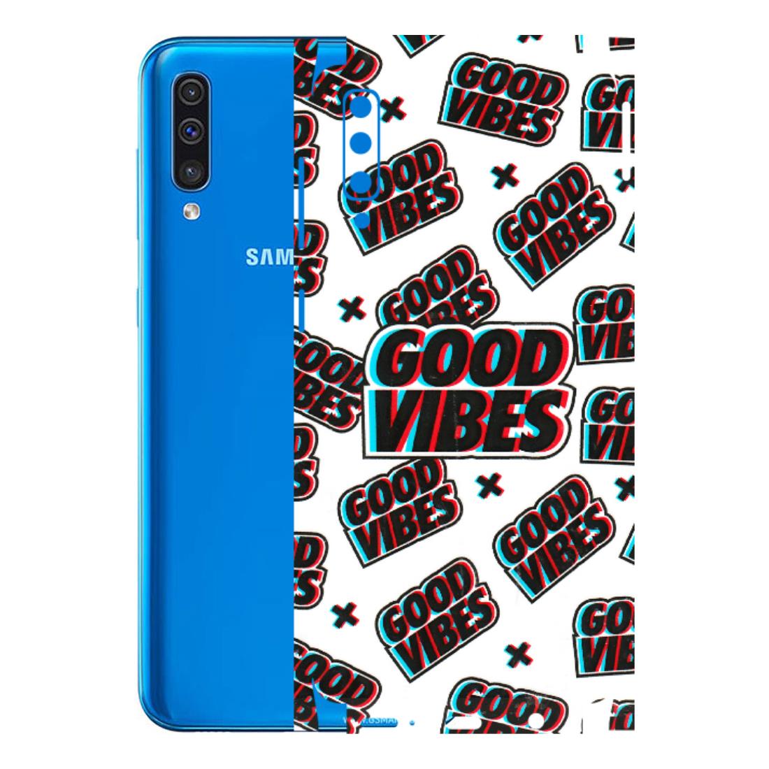 Samsung A/S Series Phone Skins (All Models) - Good Vibes - 3D Embossed Finish (L-282) Samsung Galaxy A50