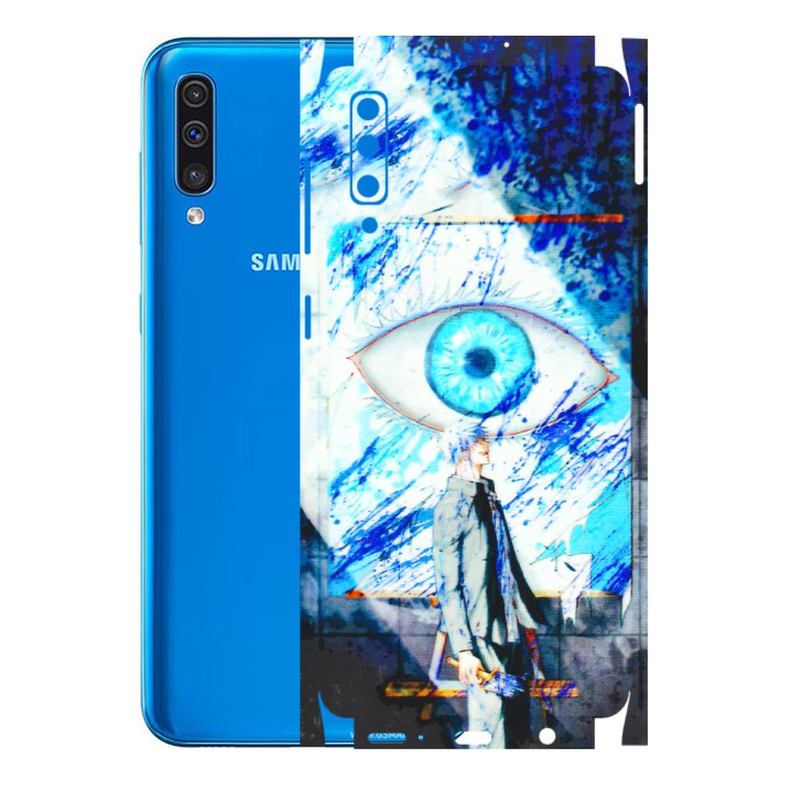 Samsung A/S Series Phone Skins (All Models) - Anime Sea Blue Eye - 3D Embossed Finish (L-318) Samsung Galaxy A50