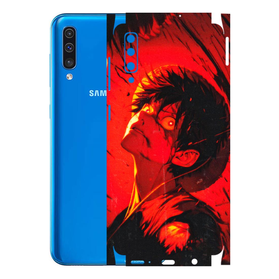 Samsung A/S Series Phone Skins (All Models) - D.Luffy Power Up One Piece Anime - 3D Embossed Finish (L-326) Samsung Galaxy A50