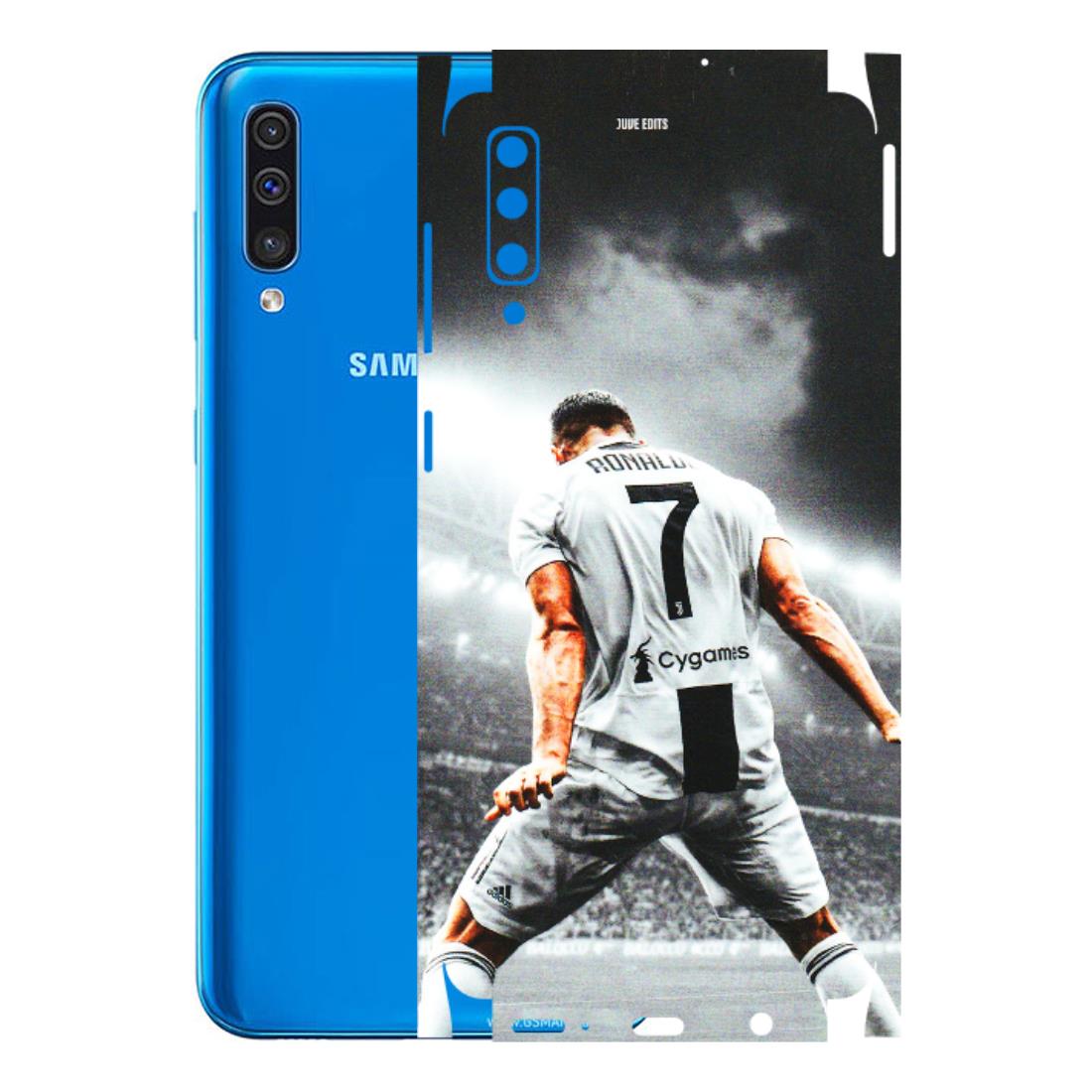 Samsung A/S Series Phone Skins (All Models) - Ronaldo CR7 Crazy - 3D Embossed Finish (L-44) Samsung Galaxy A50