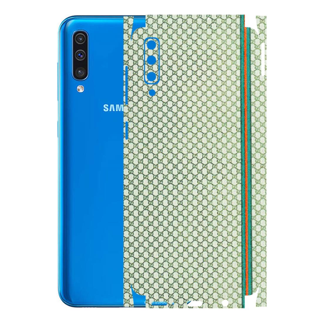 Samsung A/S Series Phone Skins (All Models) - Gucci Fabric Pattern - 3D Embossed Finish (L-73) Samsung Galaxy A50