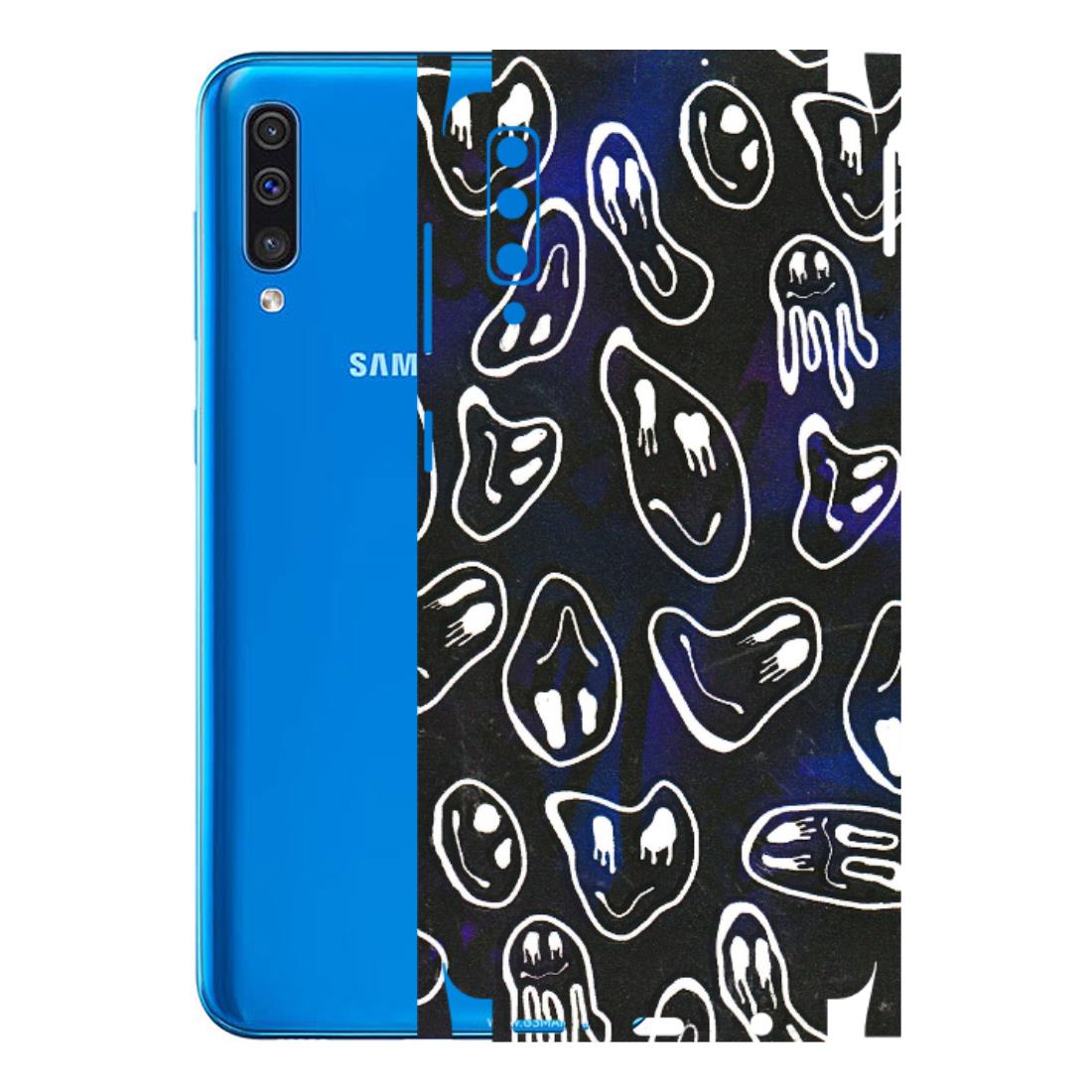 Samsung A/S Series Phone Skins (All Models) - Distorted Smileys - 3D Embossed Finish (L-92) Samsung Galaxy A50