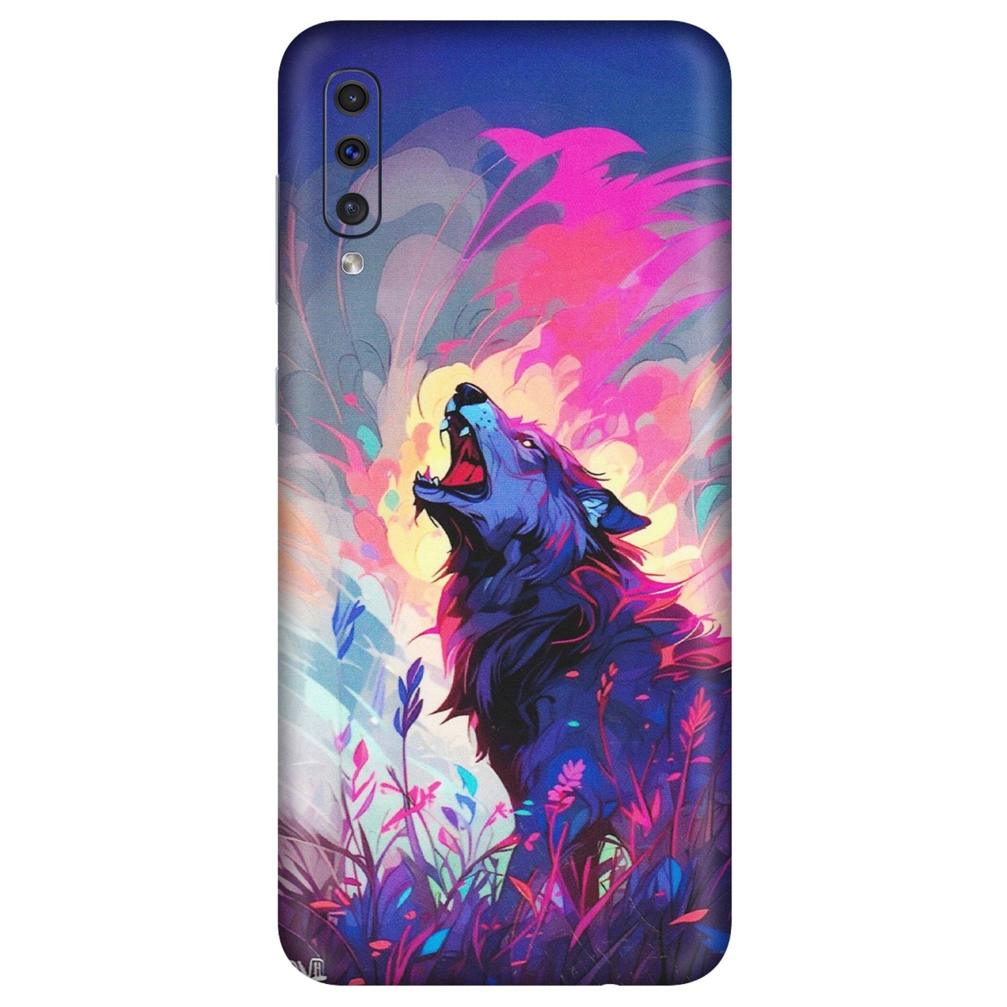 Samsung A/S Series Phone Skins (All Models) - New Wild Wolf Abstract - Matte Finish (M-125) Samsung Galaxy A50