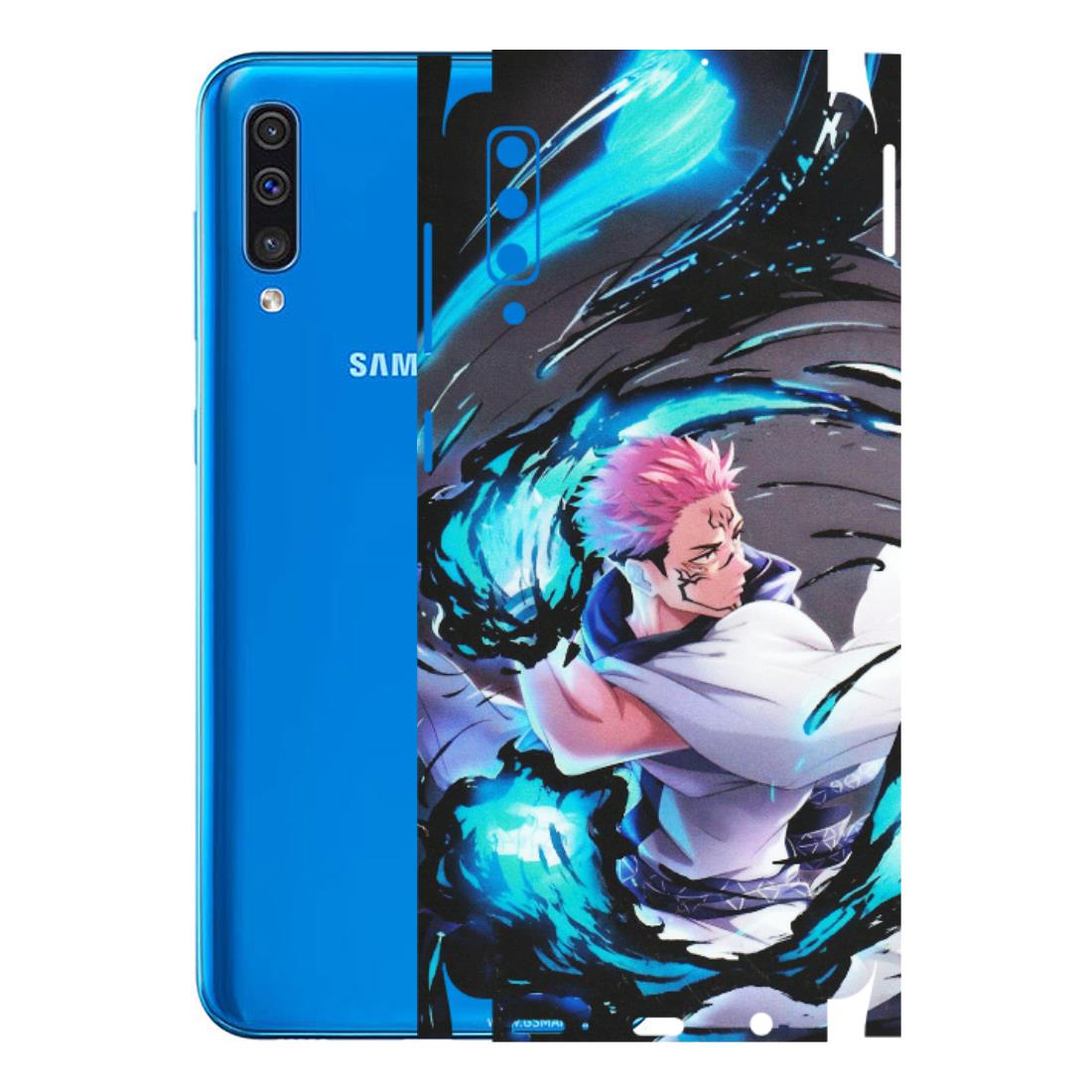 Samsung A/S Series Phone Skins (All Models) - New Jujutsu Kaisen Grey Blue Anime - Matte Finish (M-127) Samsung Galaxy A50