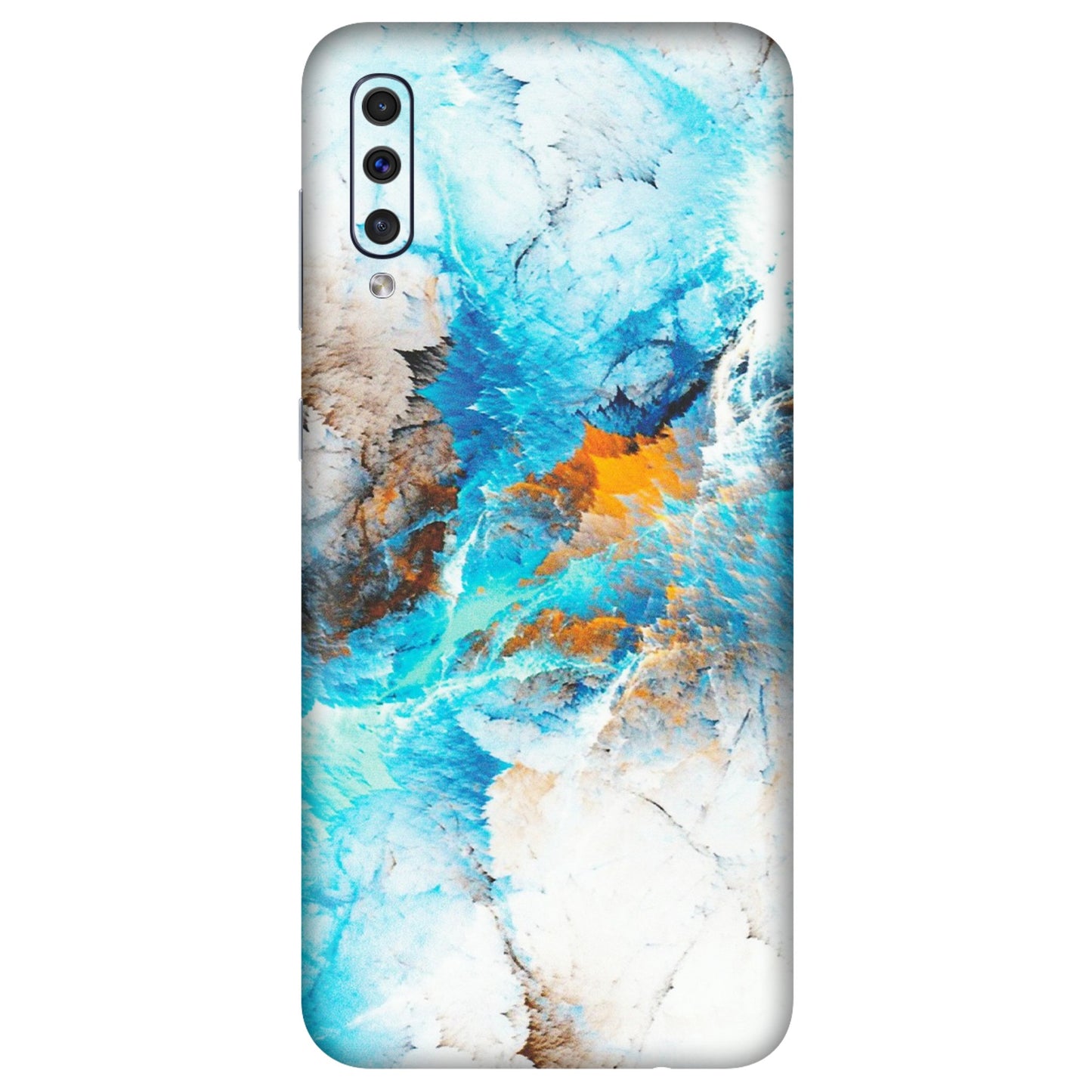 Samsung A/S Series Phone Skins (All Models) - Blue Waves Abstract - Matte Finish (M-19) Samsung Galaxy A50