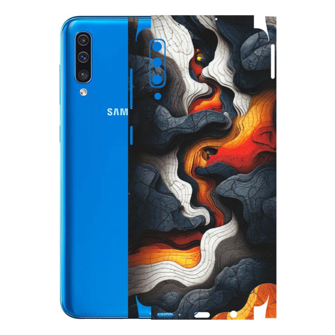 Samsung A/S Series Phone Skins (All Models) - Abstract Volcanic Layers - Matte Finish (M-52) Samsung Galaxy A50