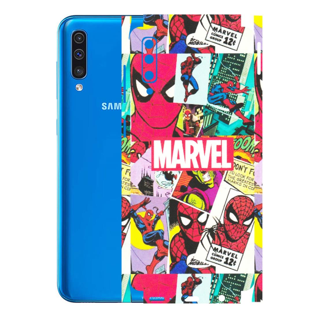 Samsung A/S Series Phone Skins (All Models) - Marvel Comic Spiderman Grafitti - Matte Finish (M-72) Samsung Galaxy A50
