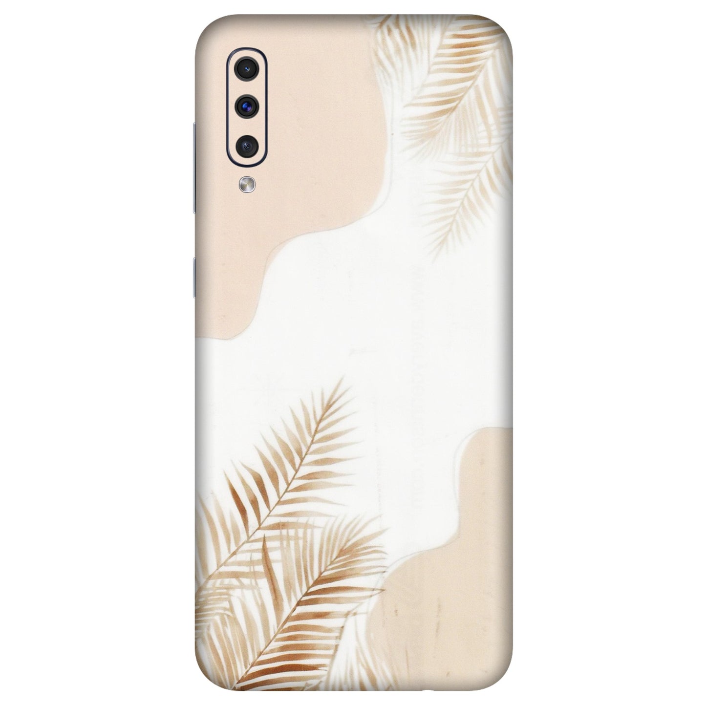 Samsung A/S Series Phone Skins (All Models) - Gold Petals Abstract - Transparent Finish (T-08) Samsung Galaxy A50