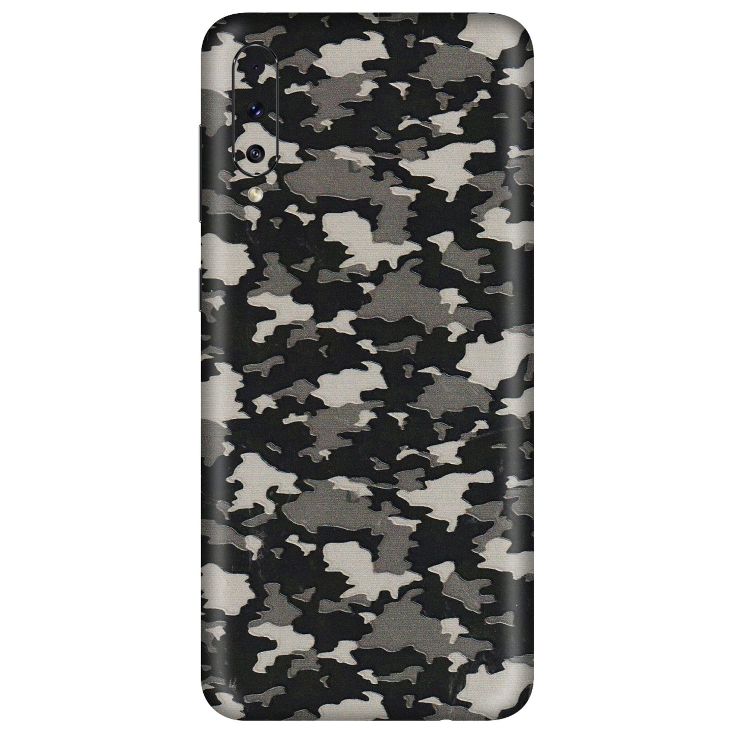 Samsung A/S Series Phone Skins (All Models) - Black/Grey Camoflaunge - 3D Embossed Finish (L-142) Samsung Galaxy A50S