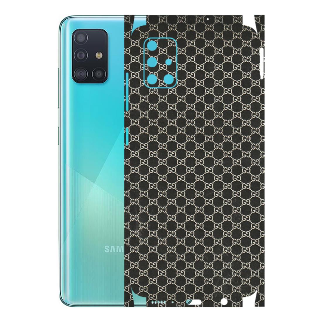 Samsung A/S Series Phone Skins (All Models) - Black G Print - 3D Embossed Finish (L-109) Samsung Galaxy A51