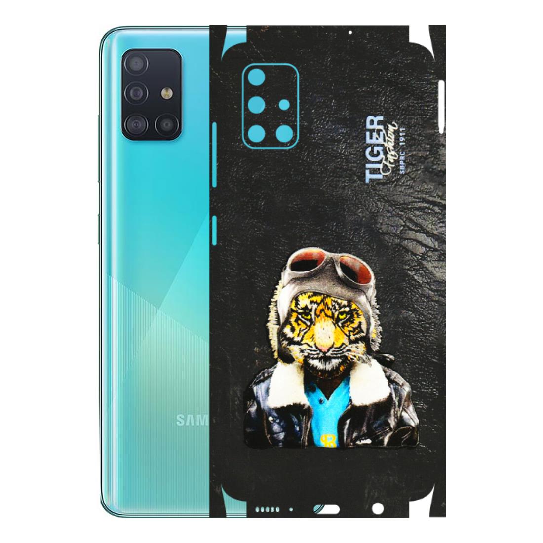 Samsung A/S Series Phone Skins (All Models) - Rider Tiger - 3D Embossed Finish (L-113) Samsung Galaxy A51