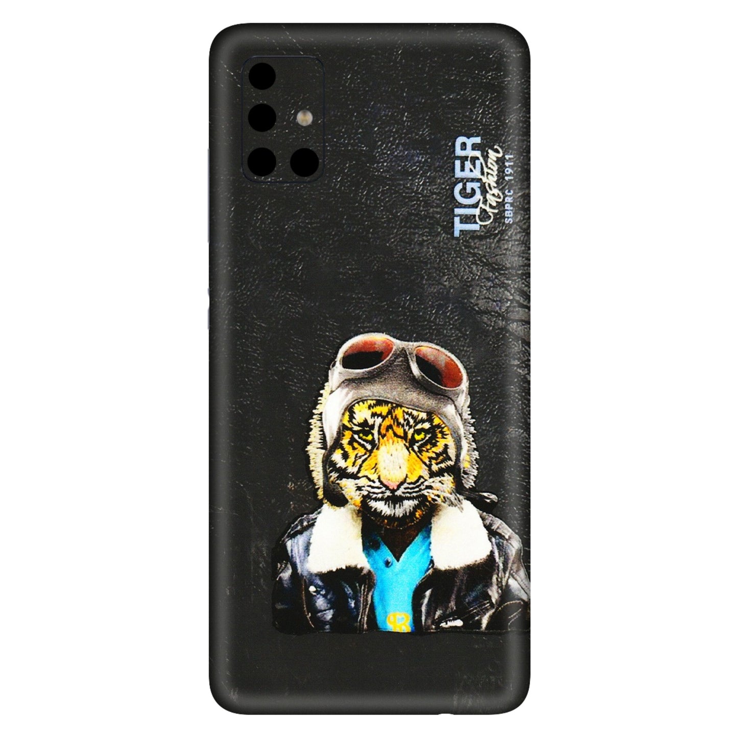 Samsung A/S Series Phone Skins (All Models) - Rider Tiger - 3D Embossed Finish (L-113) Samsung Galaxy A51