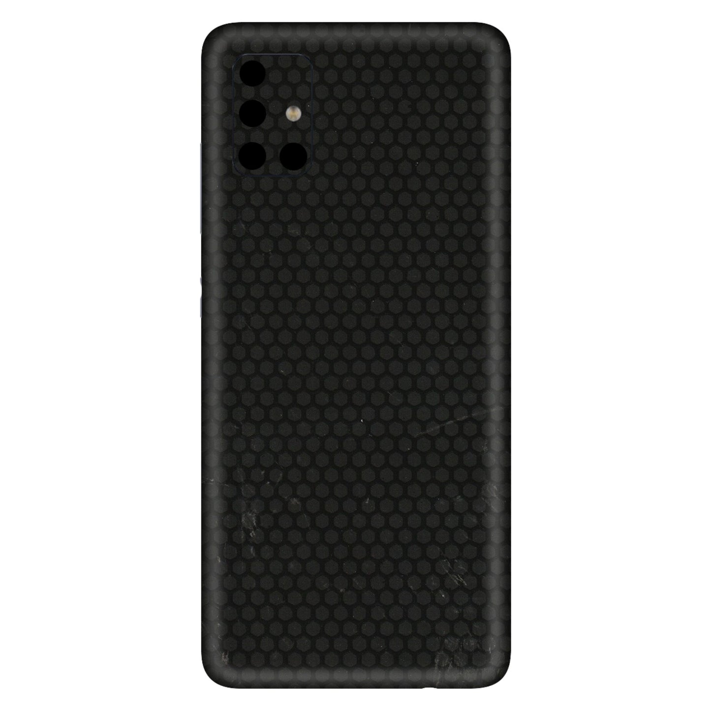Samsung A/S Series Phone Skins (All Models) - Black honeycomb - 3D Embossed Finish (L-114) Samsung Galaxy A51