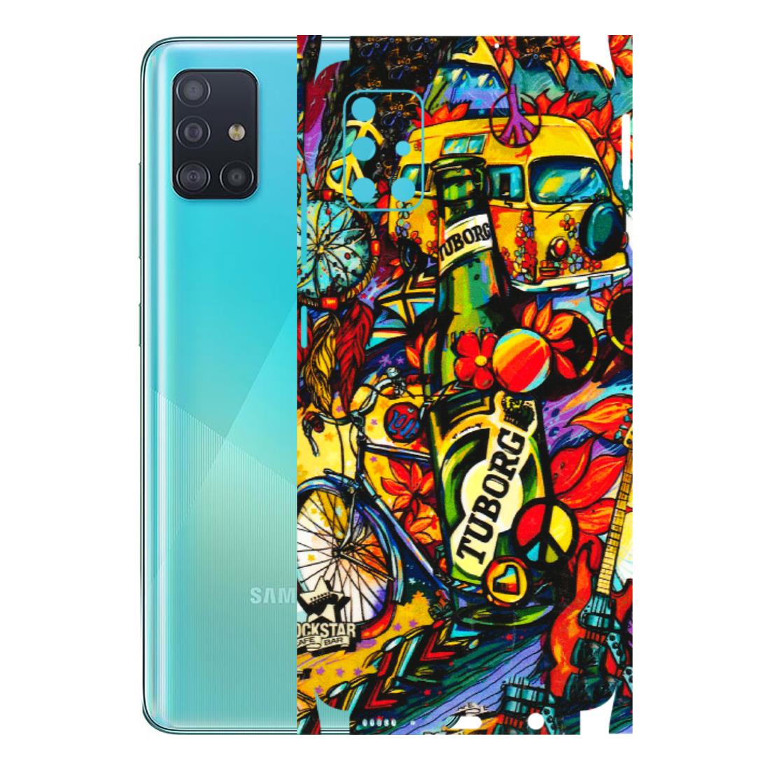 Samsung A/S Series Phone Skins (All Models) - Cool Beer Bottle - 3D Embossed Finish (L-193) Samsung Galaxy A51