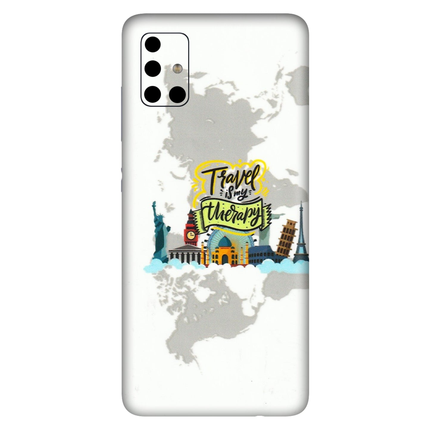 Samsung A/S Series Phone Skins (All Models) - Travel Therapy - 3D Embossed Finish (L-199) Samsung Galaxy A51