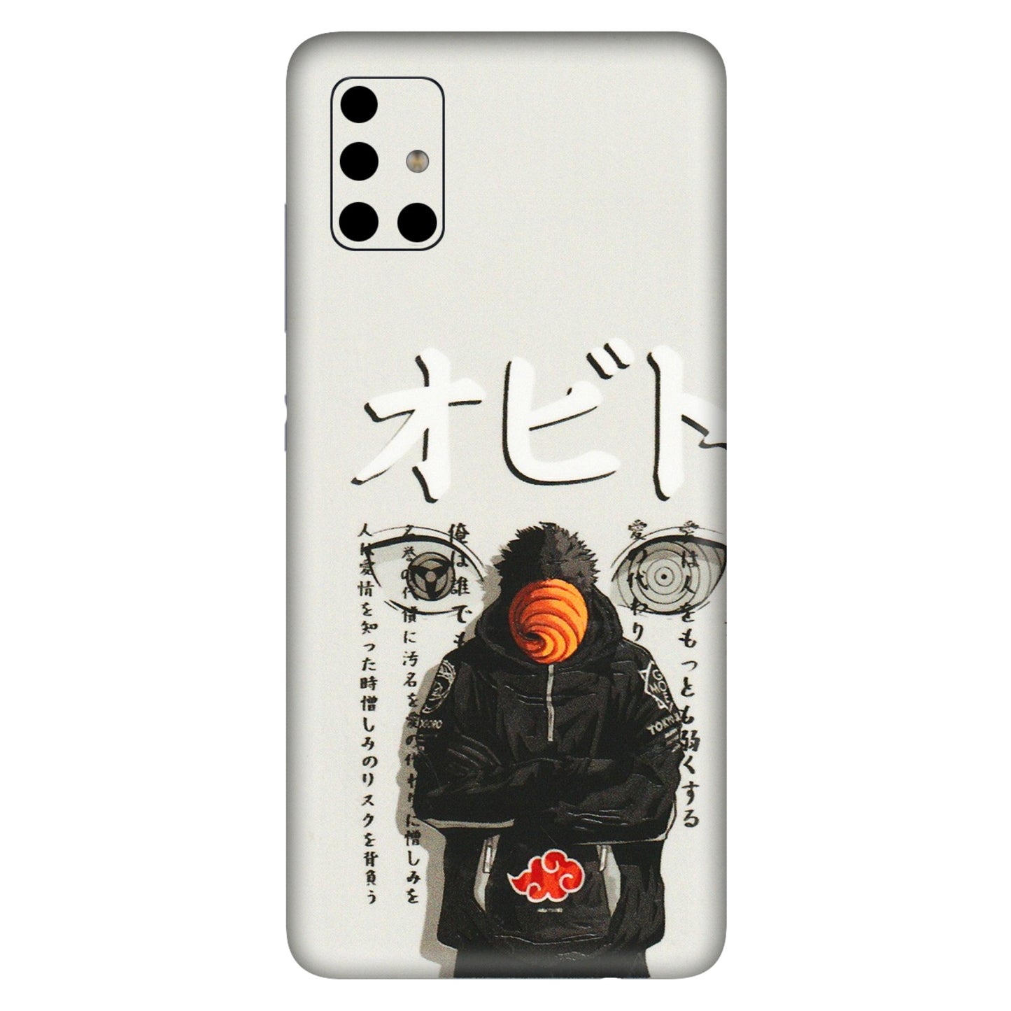 Samsung A/S Series Phone Skins (All Models) - Obito Anime Eye - 3D Embossed Finish (L-19) Samsung Galaxy A51