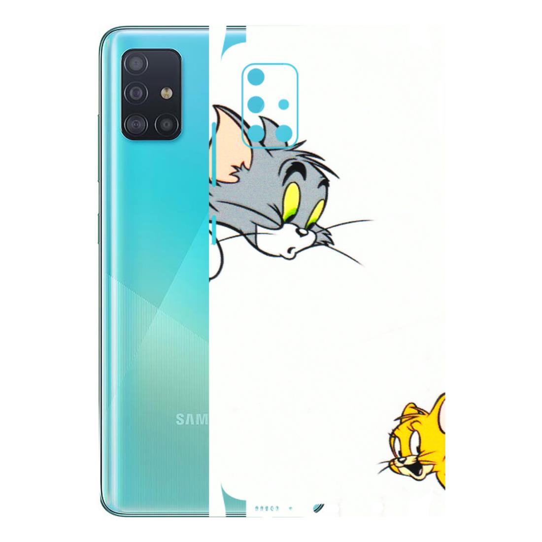 Samsung A/S Series Phone Skins (All Models) - Cute Tom And Jerry - 3D Embossed Finish (L-220) Samsung Galaxy A51