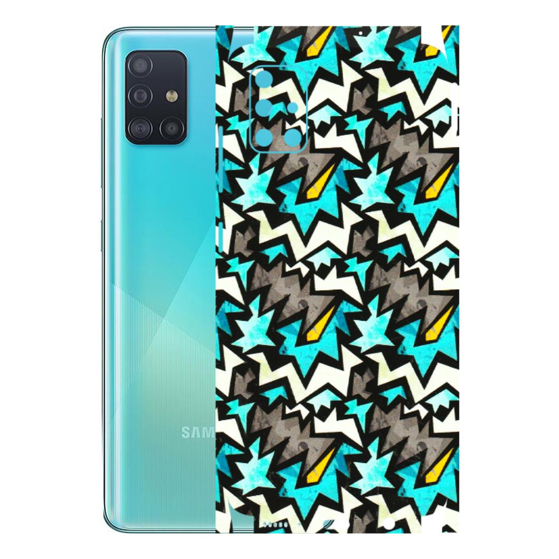 Samsung A/S Series Phone Skins (All Models) - Funky Zig Zag - 3D Embossed Finish (L-223) Samsung Galaxy A51