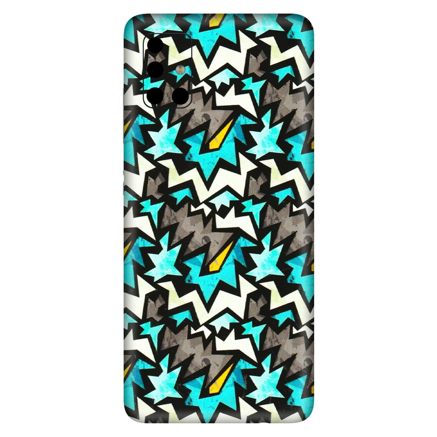 Samsung A/S Series Phone Skins (All Models) - Funky Zig Zag - 3D Embossed Finish (L-223) Samsung Galaxy A51