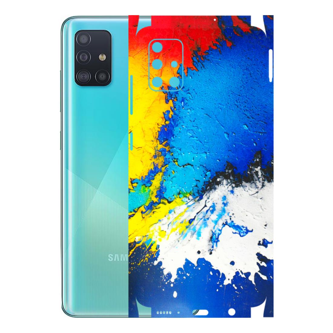 Samsung A/S Series Phone Skins (All Models) - Acrylic Paint Spill - 3D Embossed Finish (L-229) Samsung Galaxy A51