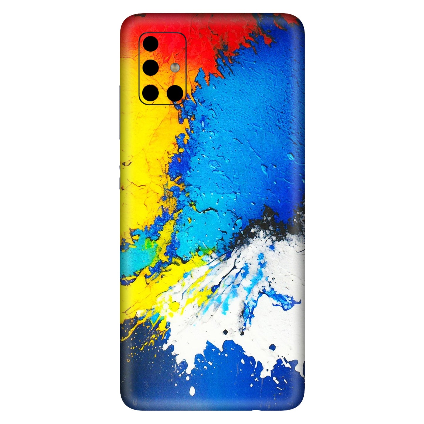 Samsung A/S Series Phone Skins (All Models) - Acrylic Paint Spill - 3D Embossed Finish (L-229) Samsung Galaxy A51