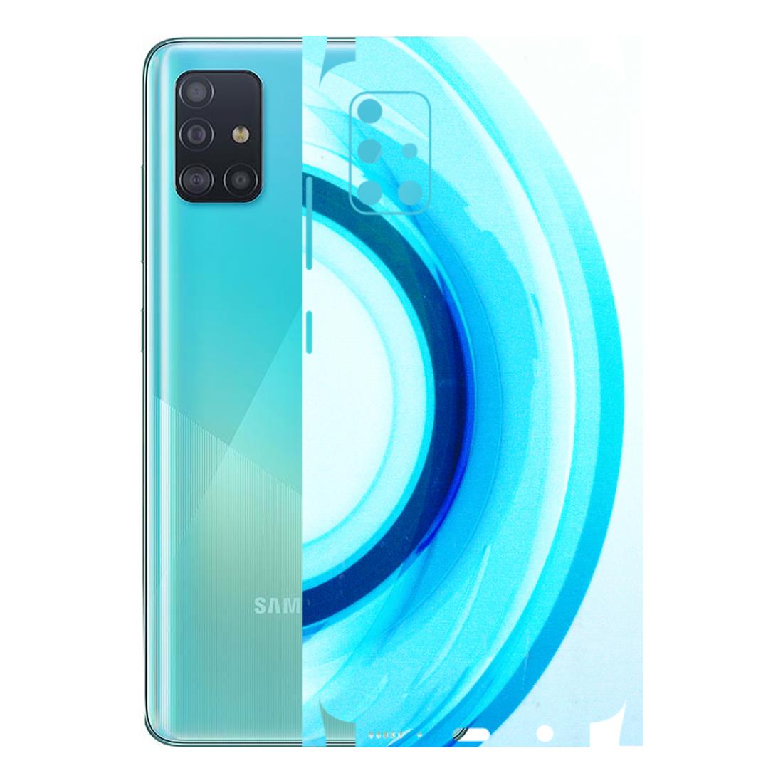 Samsung A/S Series Phone Skins (All Models) - The Blue Curve - 3D Embossed Finish (L-244) Samsung Galaxy A51
