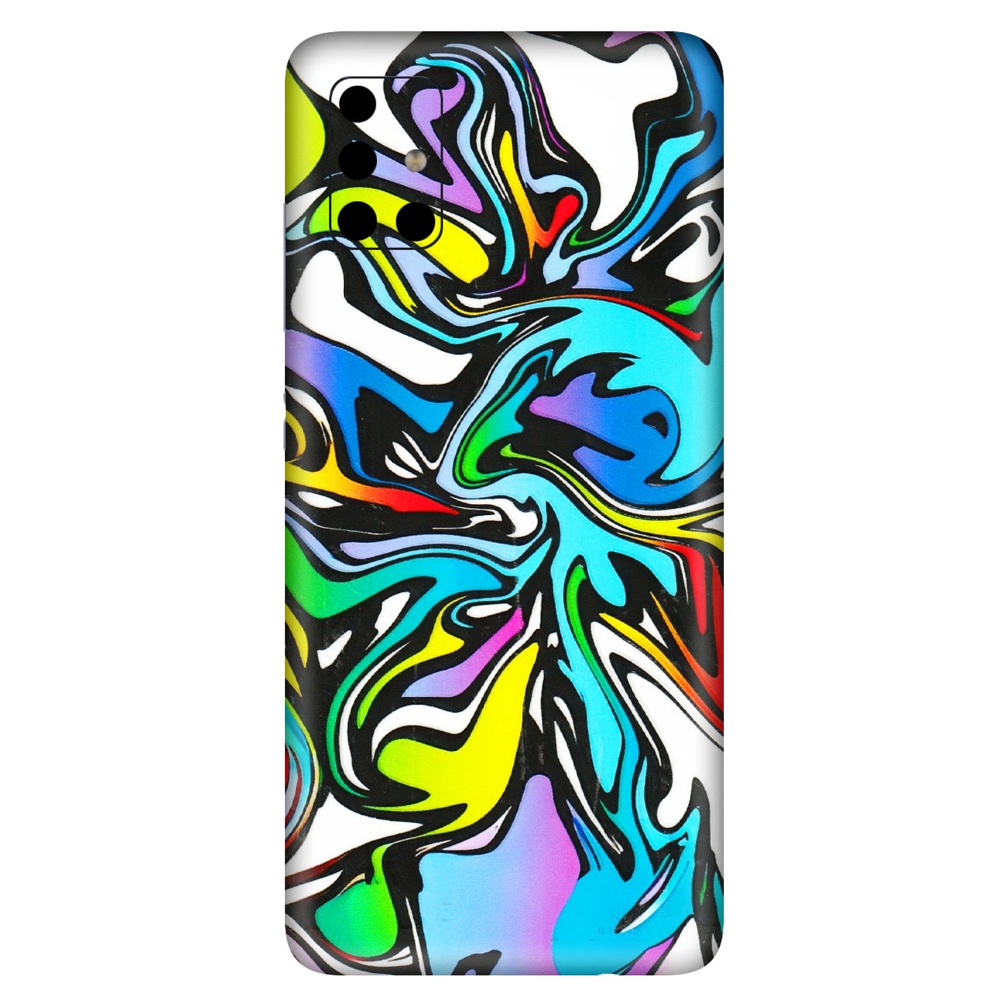 Samsung A/S Series Phone Skins (All Models) - Abstract Colour Paints - 3D Embossed Finish (L-271) Samsung Galaxy A51