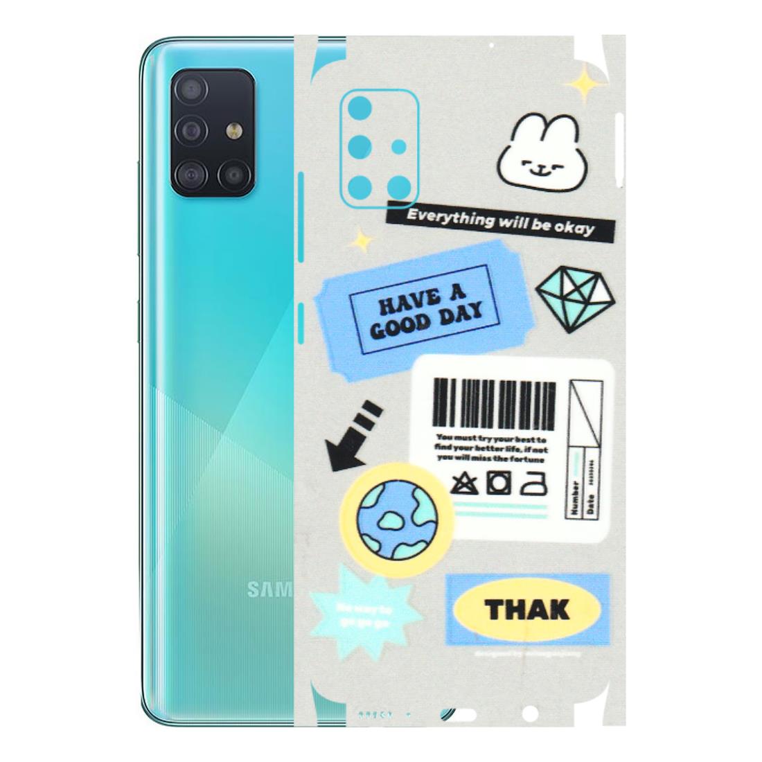 Samsung A/S Series Phone Skins (All Models) - Will Be Okay Design - 3D Embossed Finish (L-316) Samsung Galaxy A51