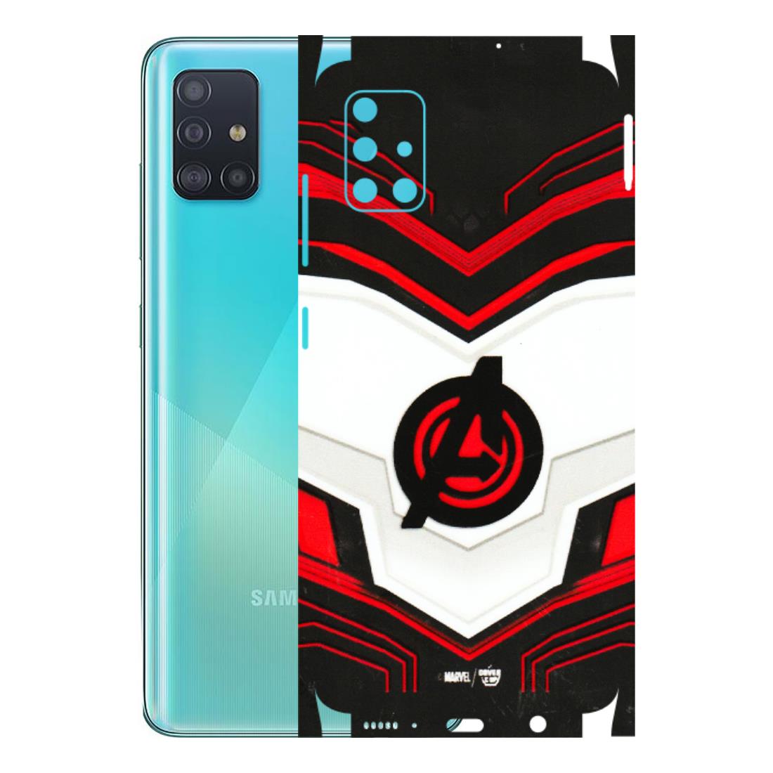 Samsung A/S Series Phone Skins (All Models) - Avengers Logo - 3D Embossed Finish (L-55) Samsung Galaxy A51