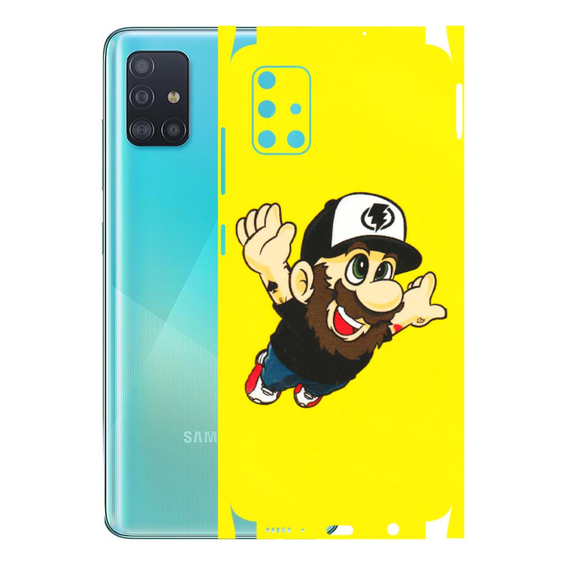 Samsung A/S Series Phone Skins (All Models) - Flying Beardo - 3D Embossed Finish (L-60) Samsung Galaxy A51