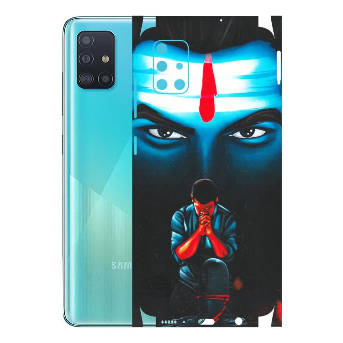 Samsung A/S Series Phone Skins (All Models) - Mahakal Bhakt - Matte Finish (M-112) Samsung Galaxy A51
