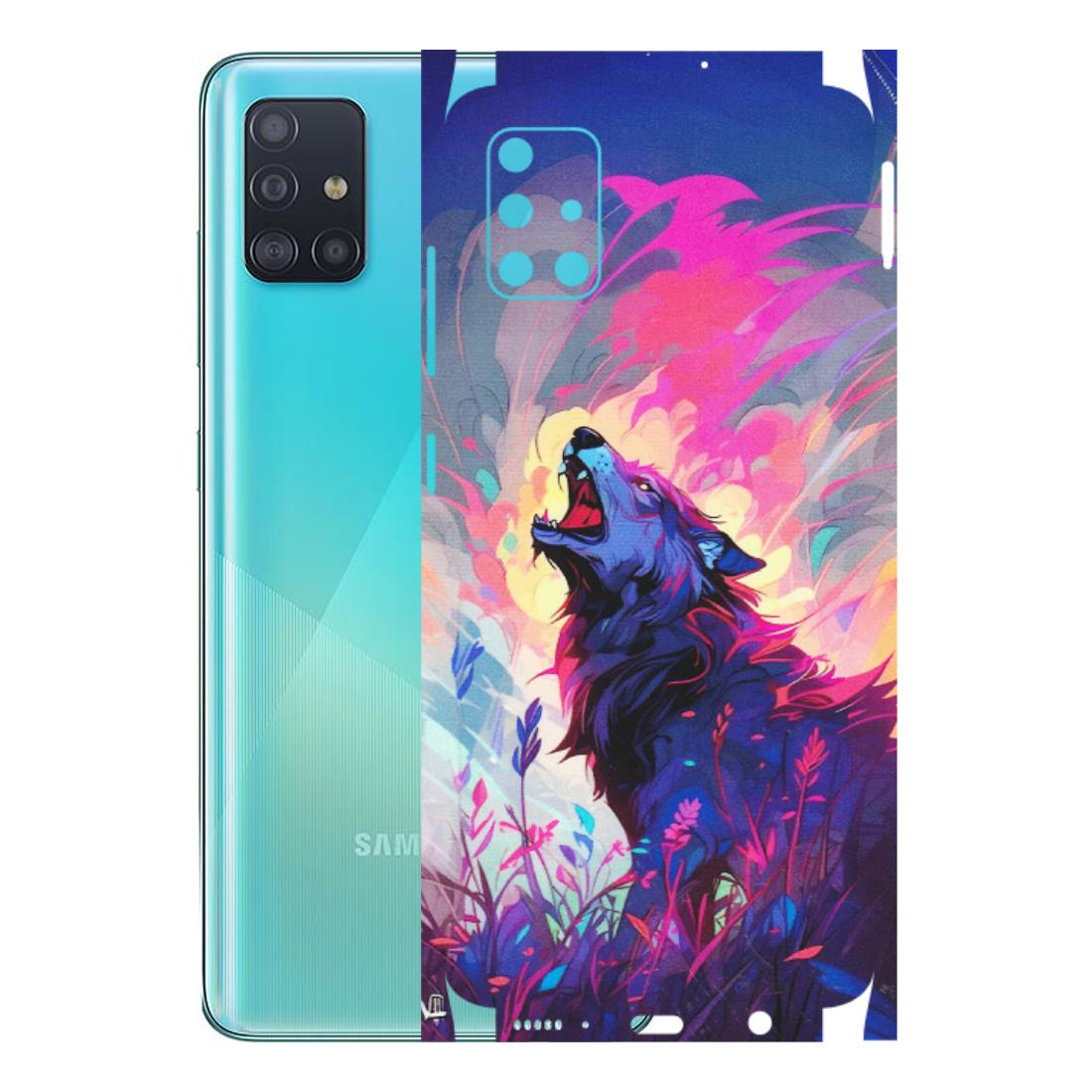 Samsung A/S Series Phone Skins (All Models) - New Wild Wolf Abstract - Matte Finish (M-125) Samsung Galaxy A51