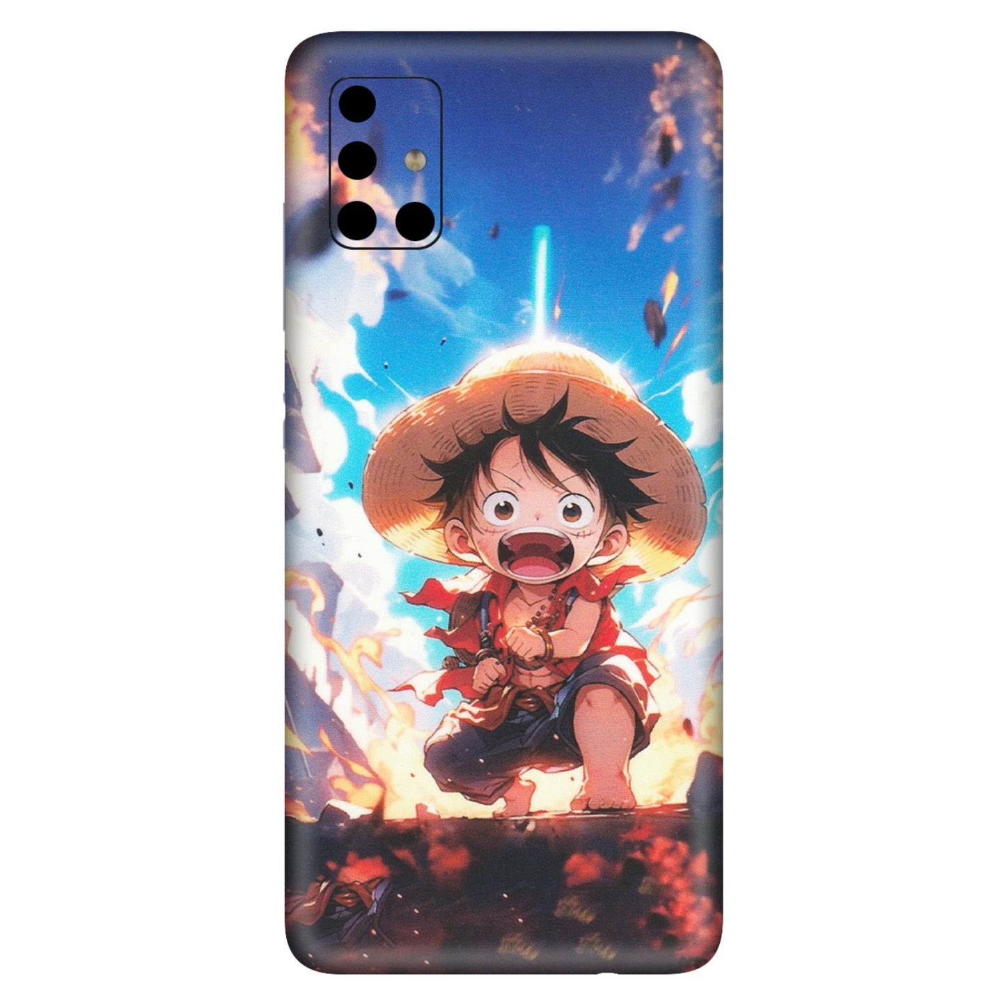 Samsung A/S Series Phone Skins (All Models) - Toon One Piece Cute Character - Matte Finish (M-35) Samsung Galaxy A51