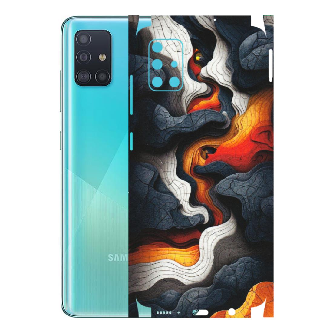 Samsung A/S Series Phone Skins (All Models) - Abstract Volcanic Layers - Matte Finish (M-52) Samsung Galaxy A51