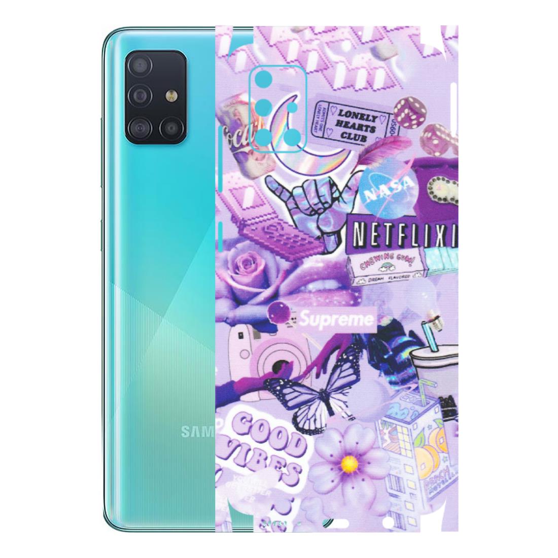 Samsung A/S Series Phone Skins (All Models) - Supreme Purple Magic - Matte Finish (M-88) Samsung Galaxy A51