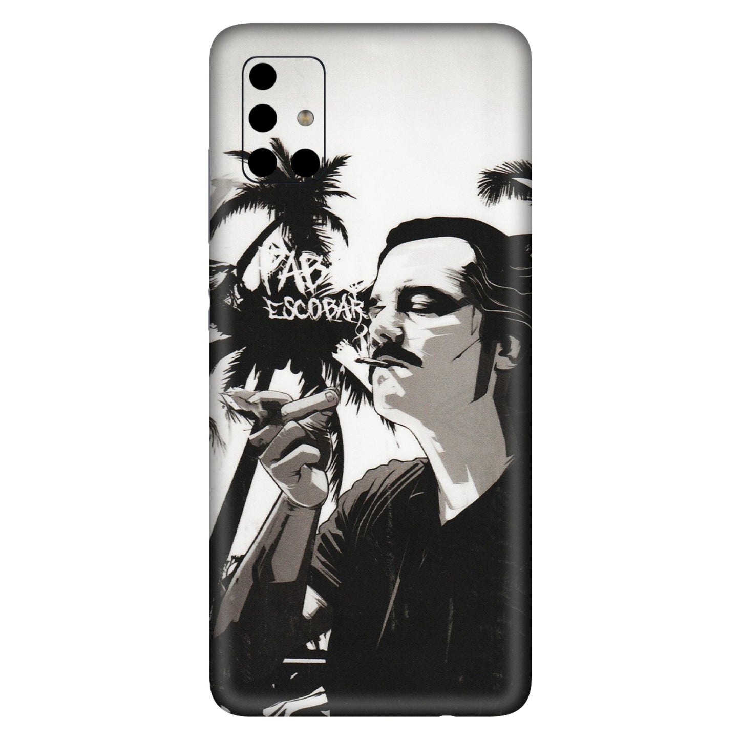 Samsung A/S Series Phone Skins (All Models) - Pab Escobar - Transparent Finish (T-05) Samsung Galaxy A51