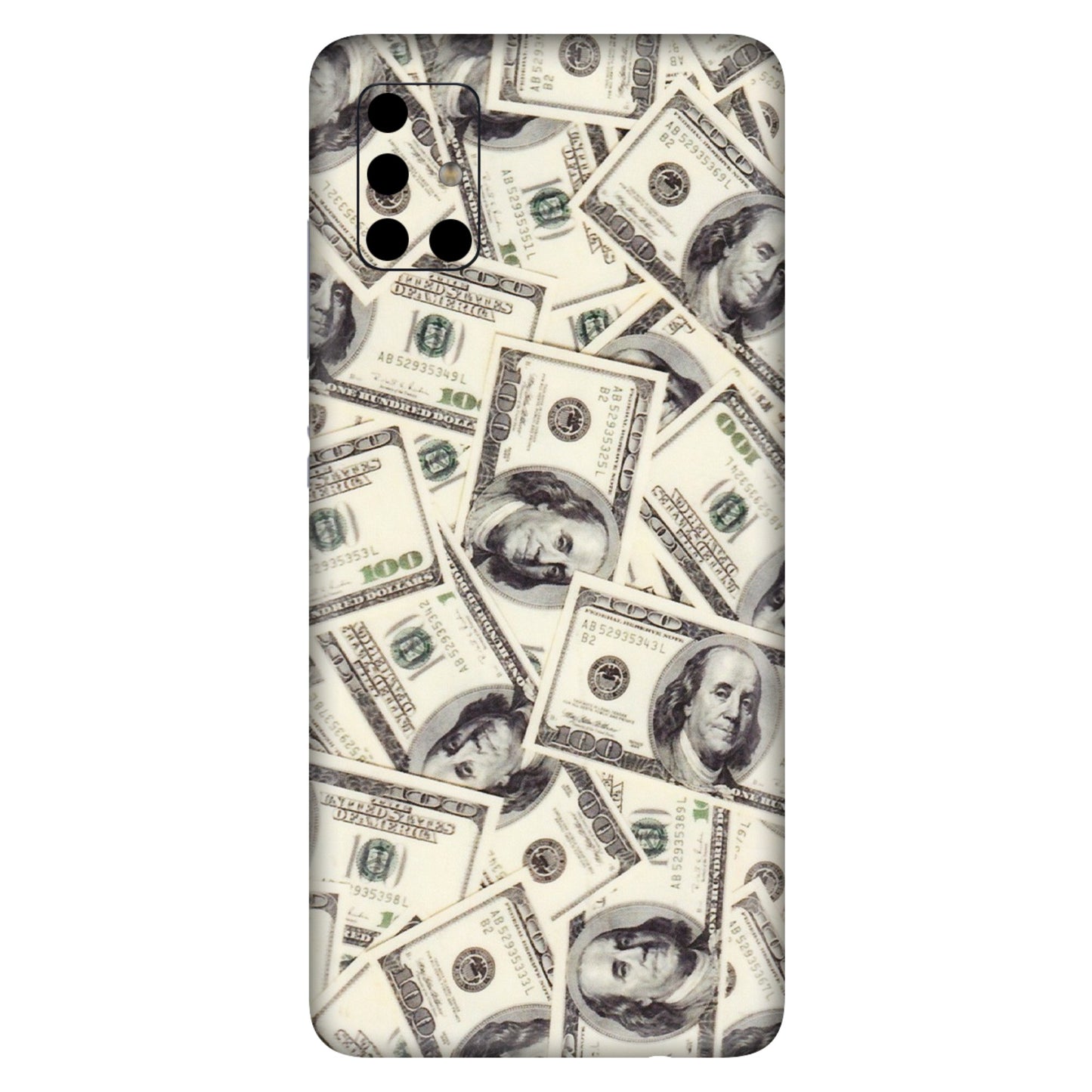 Samsung A/S Series Phone Skins (All Models) - Dollar Lover - Transparent Finish (T-17) Samsung Galaxy A51